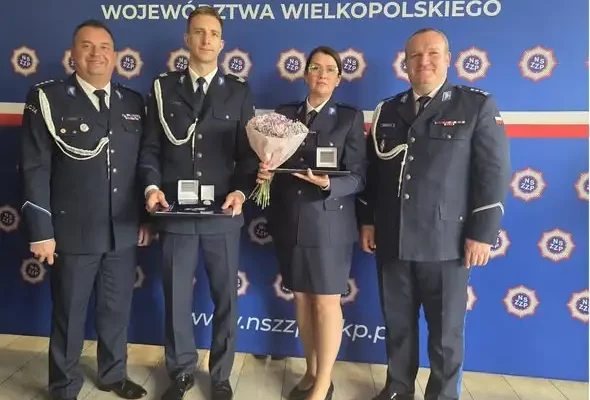 Kryształowe Gwiazdy dla policjantów ze Słupcy za bohaterską akcję na torach