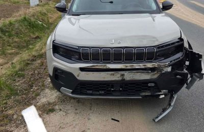 Groźne zderzenie na drodze powiatowej koło Powidza