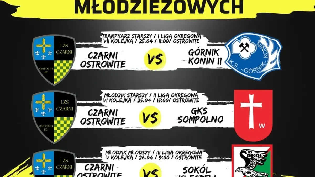 Weekend z piłką nożną w Ostrowitem – młodzieżowe drużyny Czarnych w akcji
