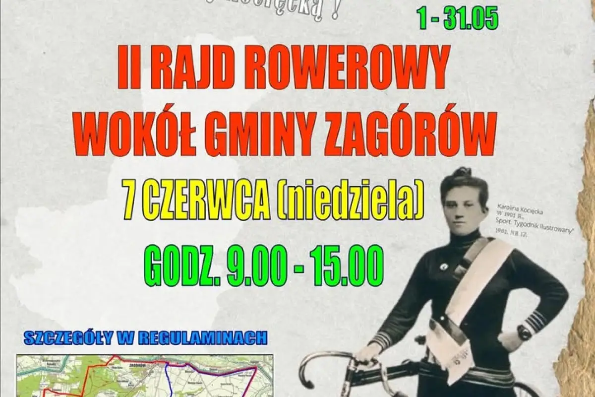 Rowerowa wiosna w Gminie Zagórów – zbieramy kilometry i ruszamy na wspólny rajd