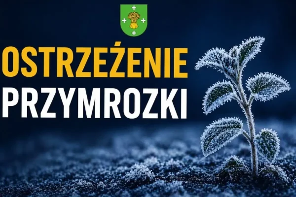 Nadchodzą przymrozki w powiecie słupeckim – IMGW wydał ostrzeżenie
