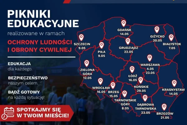 Pikniki edukacyjne Akademii Ochrony Ludności – sprawdź, gdzie odbędą się w ramach Dnia Strażaka