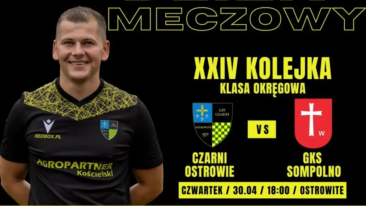 Pasjonujące derby klasy okręgowej: Czarni Ostrowite kontra GKS Sompolno