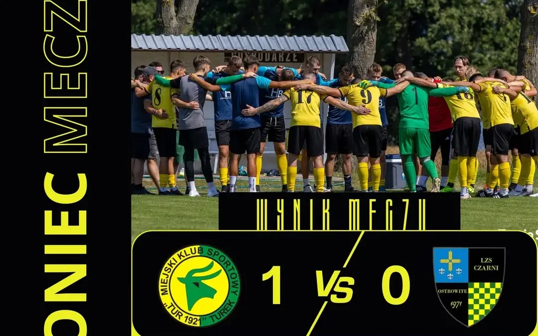 Czarni Ostrowite ulegli liderowi 0:1 – skład i relacja z meczu z Turem Turek
