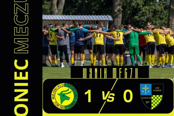 Czarni Ostrowite ulegli liderowi 0:1 – skład i relacja z meczu z Turem Turek