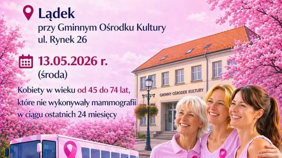 Profilaktyka raka piersi – bezpłatna mammografia w gminie Lądek