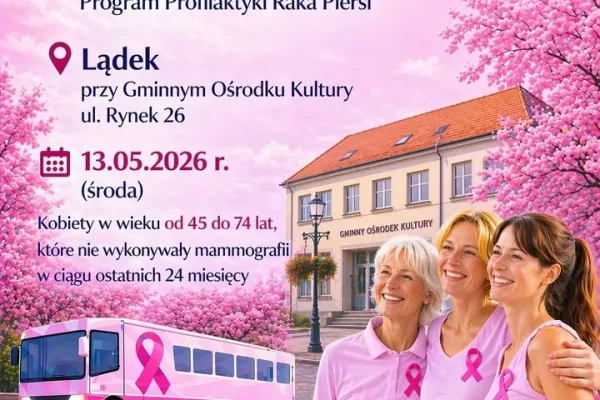 Profilaktyka raka piersi – bezpłatna mammografia w gminie Lądek