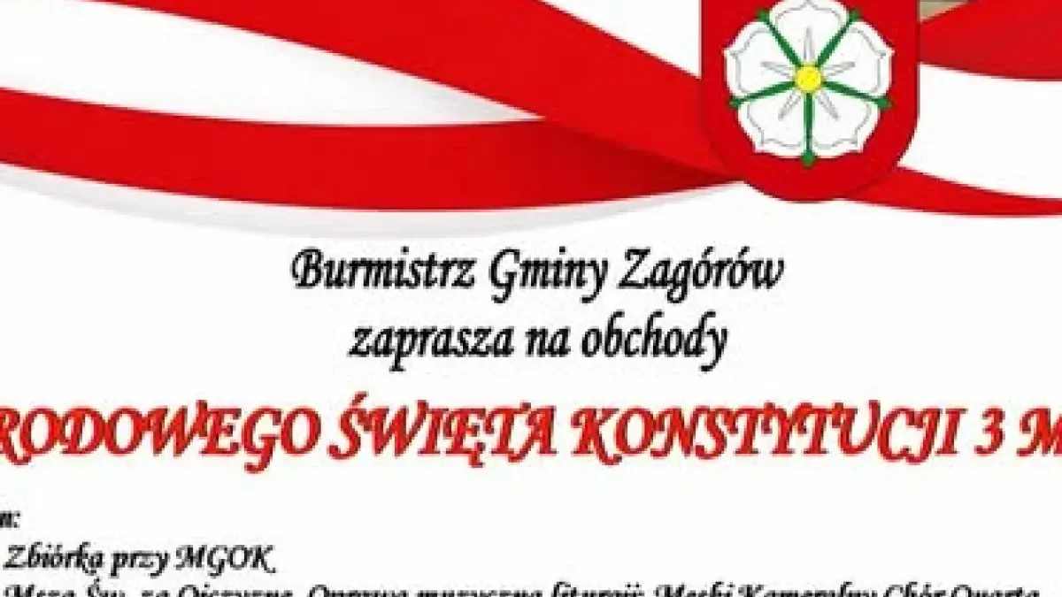 Obchody Święta Konstytucji 3 Maja w Zagórowie – program i atrakcje