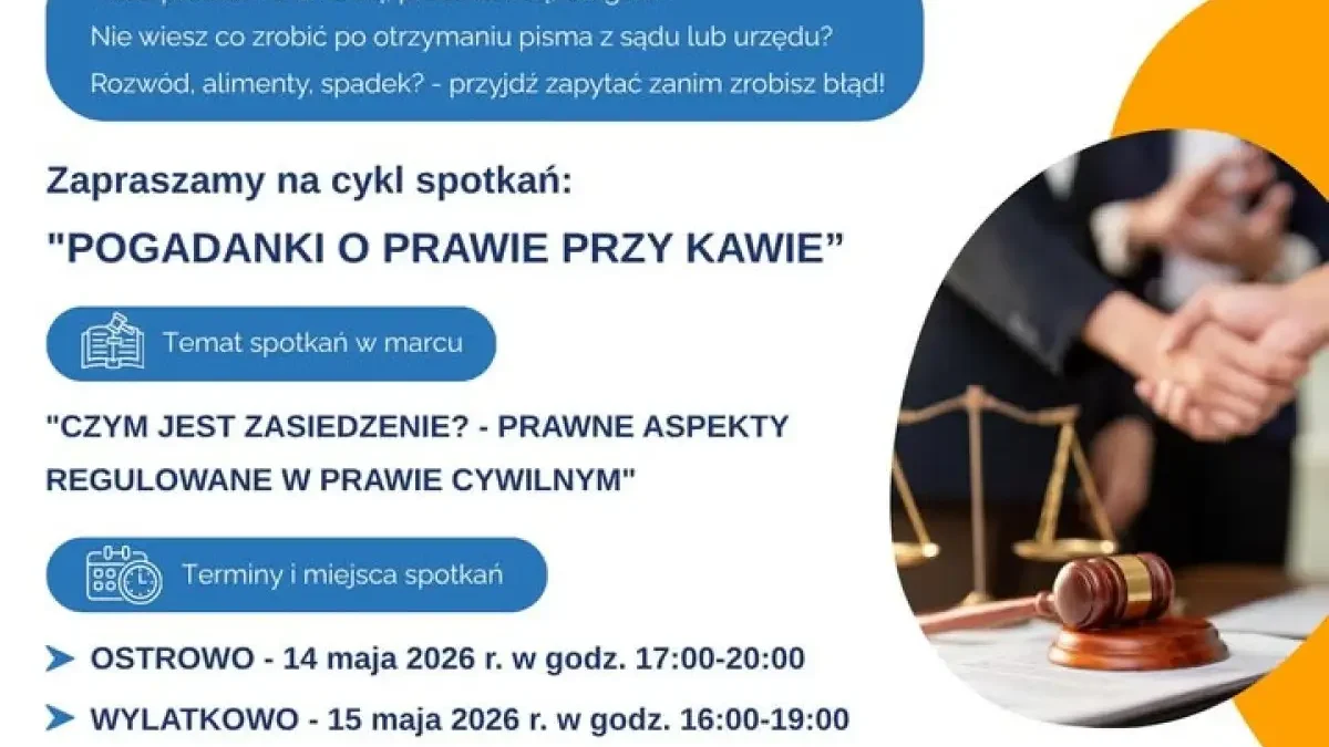 Bezpłatne porady prawne dla mieszkańców gminy Powidz – maj 2026