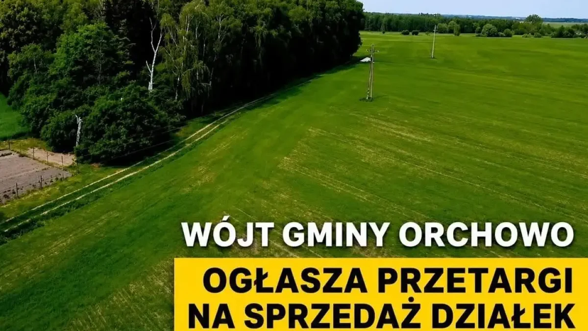 Gmina Orchowo ogłasza przetargi na sprzedaż działek w czterech miejscowościach