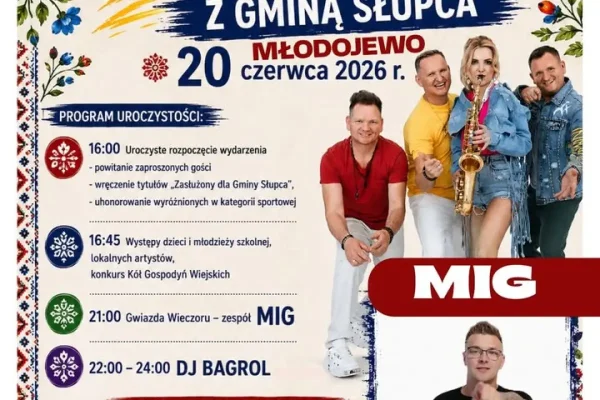 Gmina Słupca zaprasza na Powitanie Lata w Młodojewie. Gwiazdą wieczoru zespół MIG