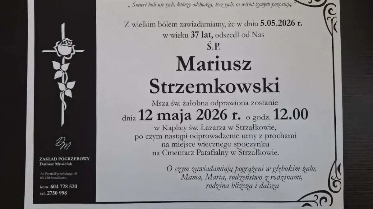 Pożegnania mieszkańców Słupcy – Grzegorz Kociok, Piotr Pachuta i Mariusz Strzemkowski