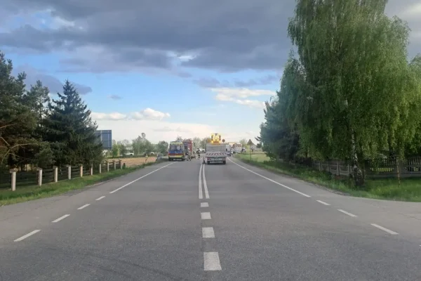 Utrudnienia na DK25 w Modle Królewskiej – zderzenie pięciu pojazdów
