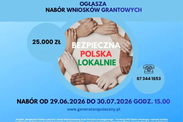 500 tys. zł na bezpieczeństwo lokalne – nabór wniosków dla organizacji
