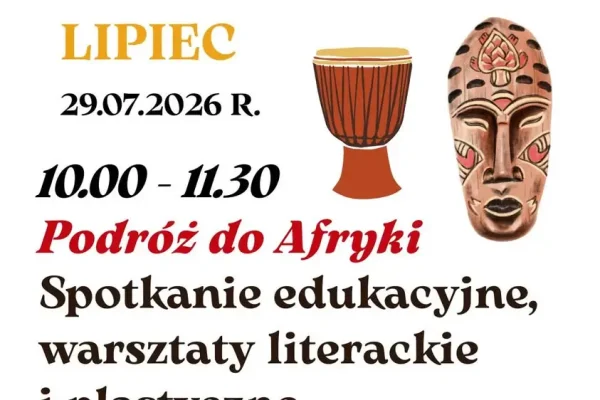 Wakacyjna przygoda w bibliotece: podróż do Afryki dla dzieci