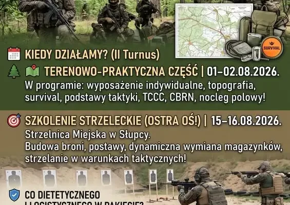 Rusza II turnus szkolenia STRZELEC w Słupcy – zapisy już otwarte